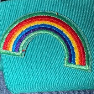 Girl Scout Brownie Bridge To Juniors Rainbow Award Patch Badge Arch, retired